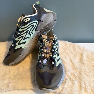 Reebok x Brain Dead Zig Kinetica II Green Grey Mens Running Shoes Sneaker S23890